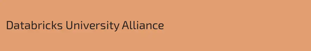 Databricks University Alliance